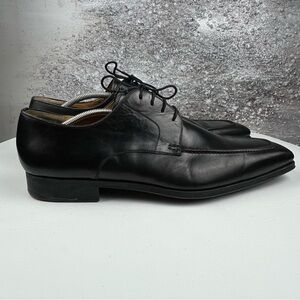 527 Magnanni PARDO derby Elegant Black Leather Men's Shoes 14